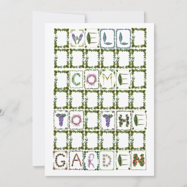 Garden Party - Romantic Floral - xoxo Lovely  Invitation (Front)