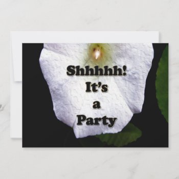 Garden Party Surprise Party Invite by LiquidEyes at Zazzle