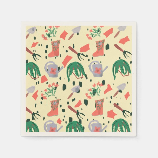 Garden Party Terrazzo Napkins (Front)