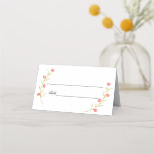 Garden Party Wedding Place Card