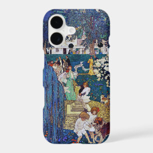 Garden Party with Dog & Cat, Jessie Willcox Smith iPhone 17 Case
