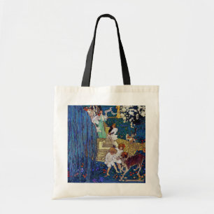 Garden Party with Dog & Cat, Jessie Willcox Smith Tote Bag
