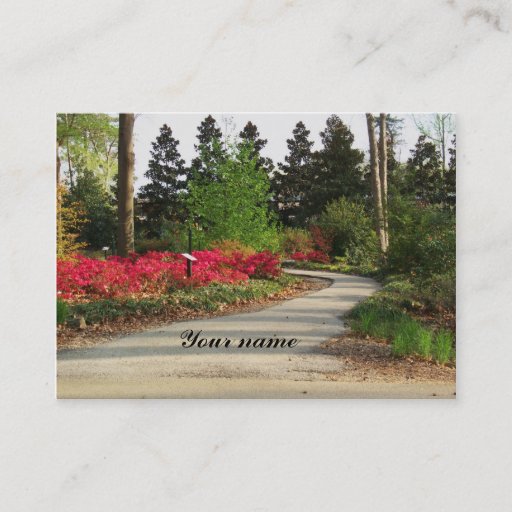 Customizable Garden path business card templates