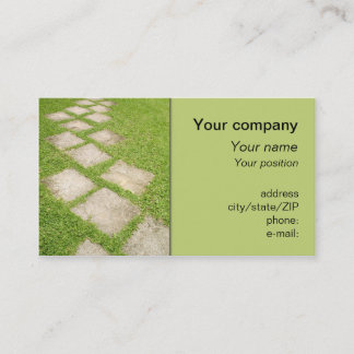 "Garden path" business card