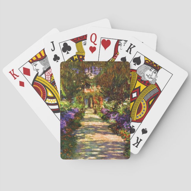 Garden Path by Claude Monet Poker Cards (Back)