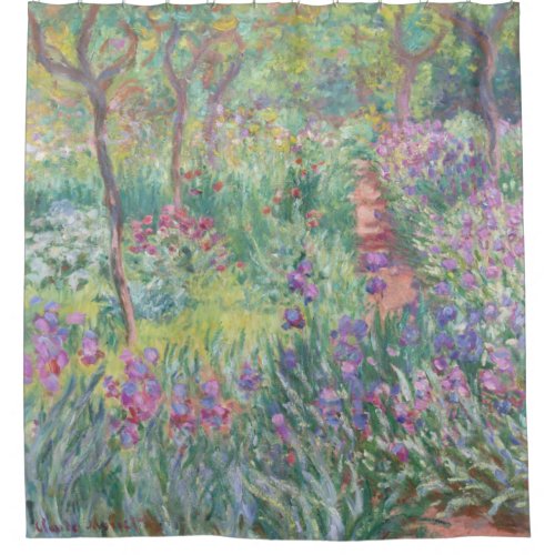 Garden Path by Monet French Impressionist Art Shower Curtain