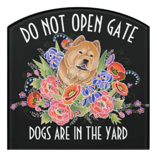 GARDEN PATH -DO NOT OPEN GATE sign customizable