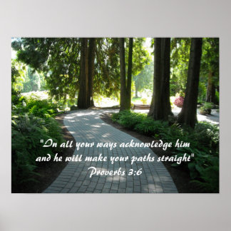 Garden Path Scripture Verse Poster