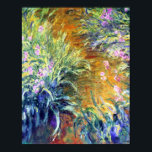 Garden Path Through the Iris by Monet Poster<br><div class="desc">"Les Iris" (The Path Through the Iris) was painted in 1916-1917 by French Impressionism artist,  Claude Monet. Claude Monet was one of the founders of French impressionism painting.</div>