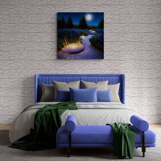 Garden Path Under The Full Moon Poster (Creator Uploaded)