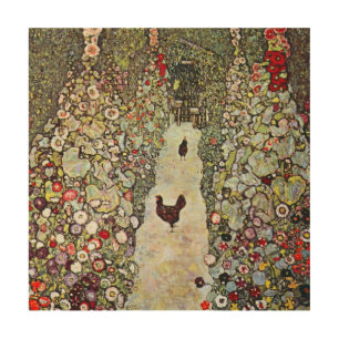 Garden Path w Chickens, Gustav Klimt, Art Nouveau