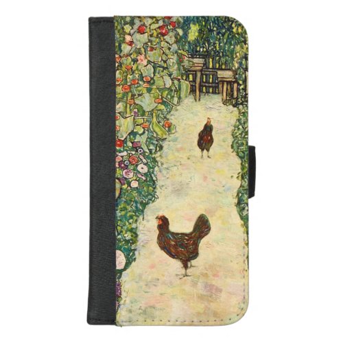 Garden Path with Chickens by Gustav Klimt iPhone 87 Plus Wallet Case