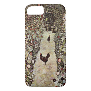 Garden Path with Chickens ~ Gustav Klimt iPhone 8/7 Case