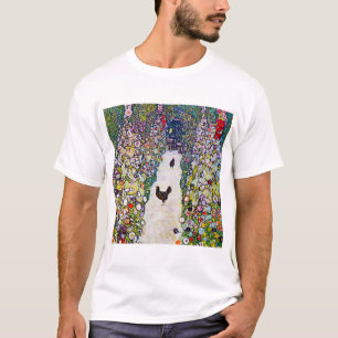 Garden Path with Chickens, Gustav Klimt T-Shirt