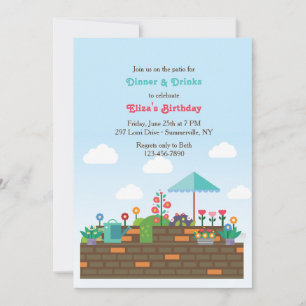 Garden Patio Invitation
