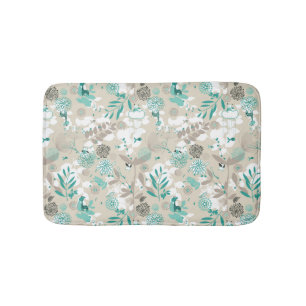 Garden Pattern Bathroom Mat