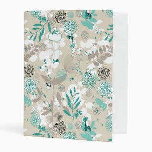 Garden Pattern Mini Binder