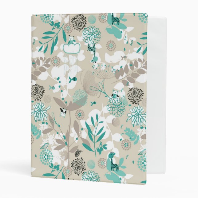 Garden Pattern Mini Binder (Front/Inside)
