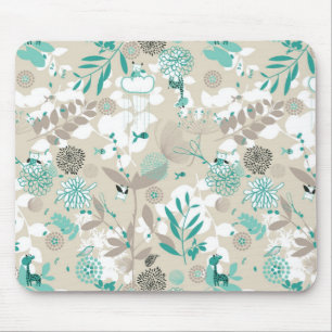Garden Pattern Mouse Pad