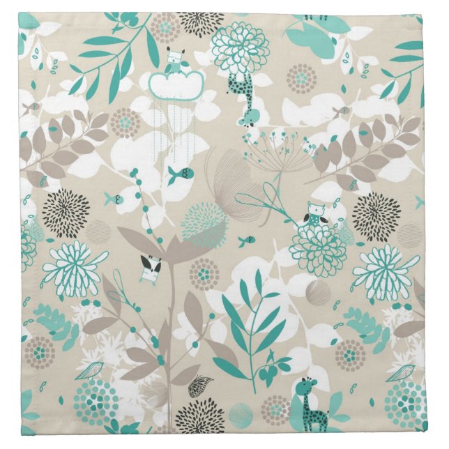 Garden Pattern Napkin (Front)