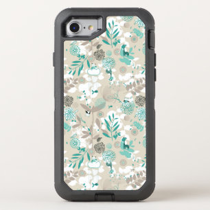 Garden Pattern OtterBox Defender iPhone SE/8/7 Case