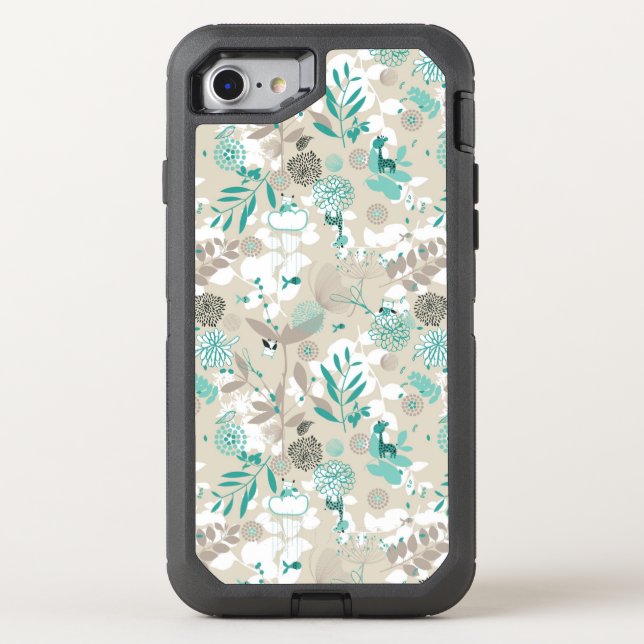 Garden Pattern Otterbox iPhone Case (Back)