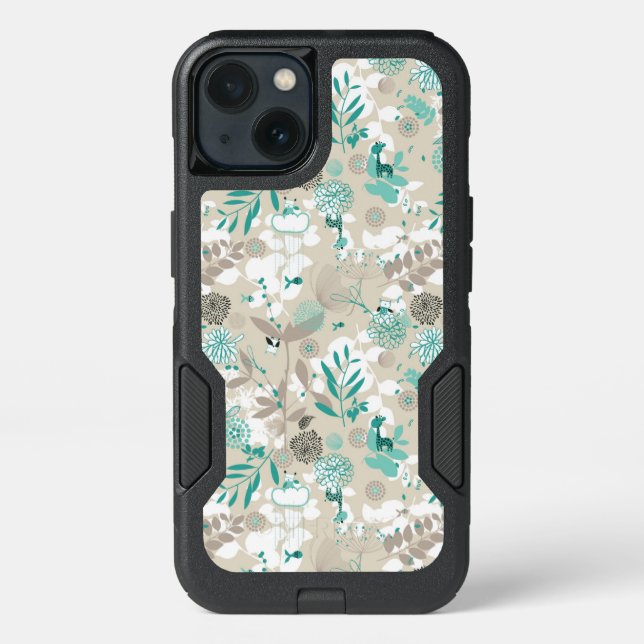 Garden Pattern Otterbox iPhone Case (Back)