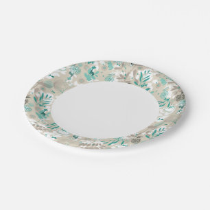 Garden Pattern Paper Plates