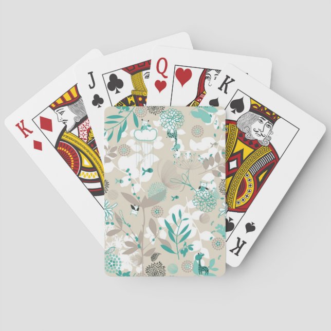 Garden Pattern Poker Cards (Back)