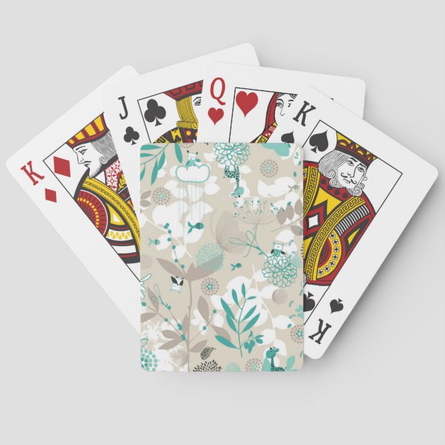 Garden Pattern Poker Cards (Back)