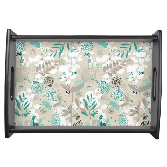 Garden Pattern Serving Tray (Front)