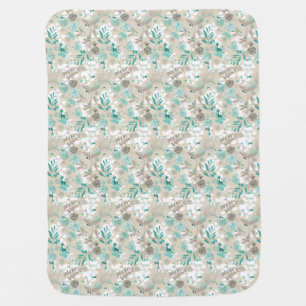 Garden Pattern Swaddle Blanket