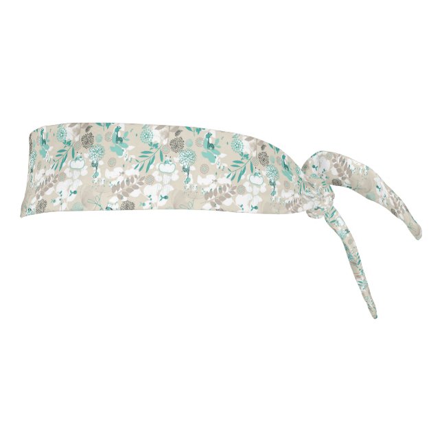 Garden Pattern Tie Headband (Rotate 90)