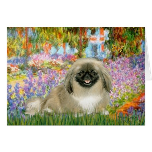 Garden - Pekingese 1b Cards (Front Horizontal)