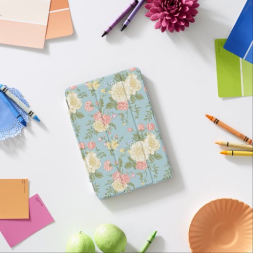 Garden Peony Floral Pattern iPad Mini Cover