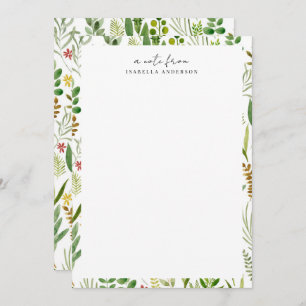 Garden Personalized Note Card