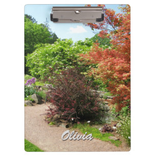 Garden Photo Lush Spring Park Path any Text Clipboard