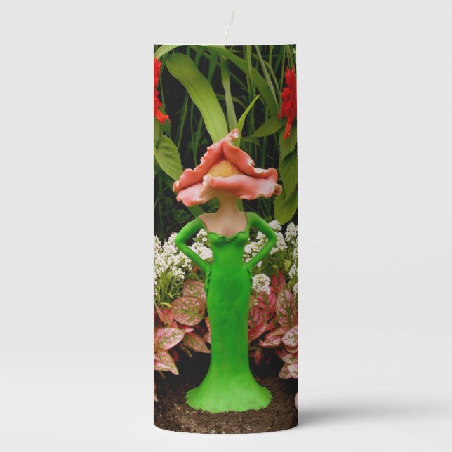Garden Pillar Candle (Front)