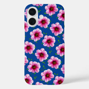 Garden Pink Dahlia Flower on any Color iPhone 16 Case