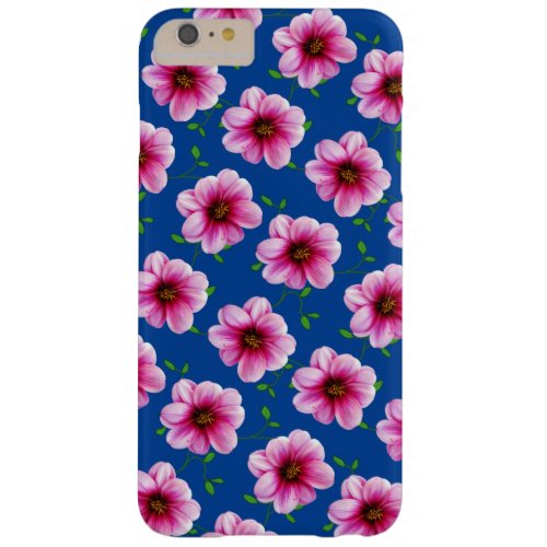 Garden Pink Dahlia Flower on any Color Barely There iPhone 6 Plus Case