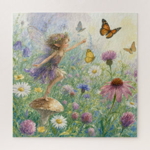 Garden Pixie with Butterflies Jigsaw Puzzle