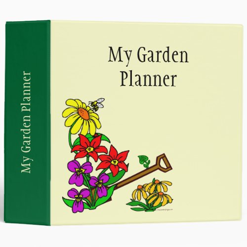 Garden Planner Customizable Binder
