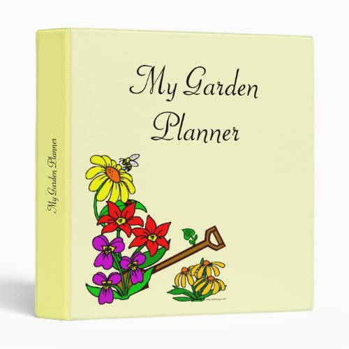 Garden Planner Customizable Binder