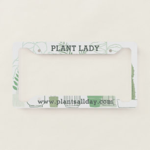Garden Plants Business License Plate Frame