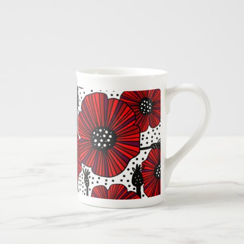 Garden Poppies and Seed Heads Specialty Mug