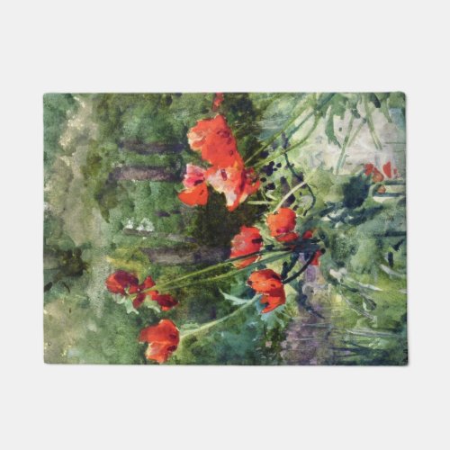 Garden Poppies by Mildred Anne Butler Doormat