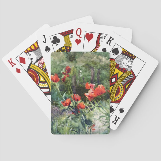 Garden Poppies (by Mildred Anne Butler) Poker Cards (Back)
