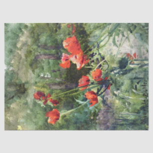 Garden Poppies (by Mildred Anne Butler) Tissue Paper