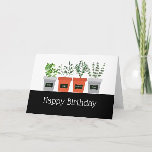 Garden Quote Never to old Birthday Humor Card