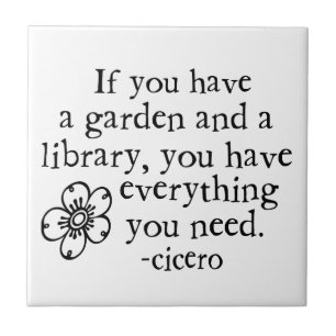 Garden Quotes Tile